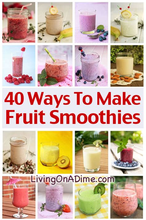 Homemade Fruit Smoothies Recipe And Extras Delicious And Healthy