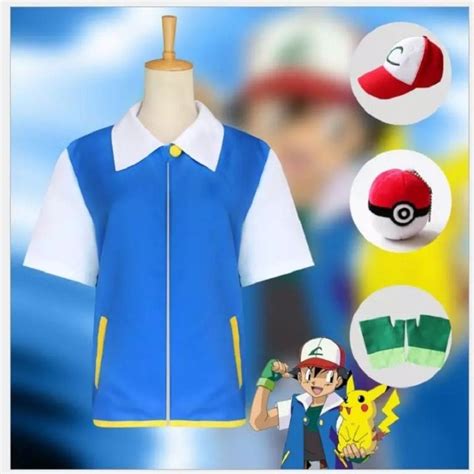 Ash Pokemon Halloween Costume Ash Ketchum Costume Adults Anime Cosplay Halloween Aliexpress