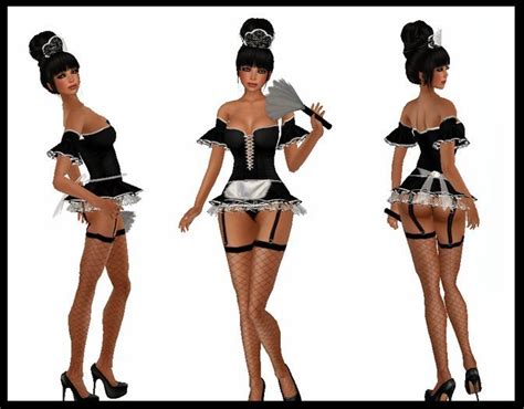 Second Life Marketplace Sexy Naughty French Maid ~ Costume ~ With