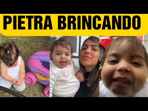 Tays Reis Mostra Pietra Brincando No Jardim Youtube