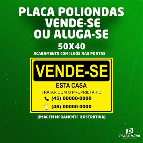 Kit Placas Poliondas X Vende Se Ou Aluga Se Shopee Brasil