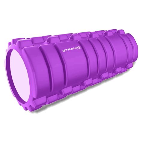 Strauss Deep Tissue Massage Foam Roller 45 Cm Purple Strausssport