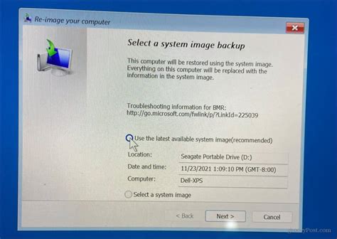 How To Recover Windows Using A System Image Backup