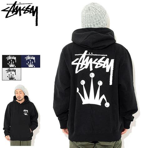 ステューシー パーカー プルオーバー Stussy メンズ And レディース Stock Crown Stussy Hooded Sweat