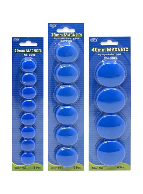 FIS Colored Magnet Set 3 Pack Agofficestationery Ae