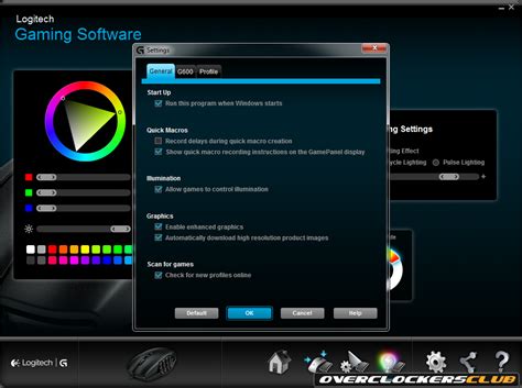 Logitech G600 MMO Gaming Mouse: Closer Look (The Software) - Overclockers Club