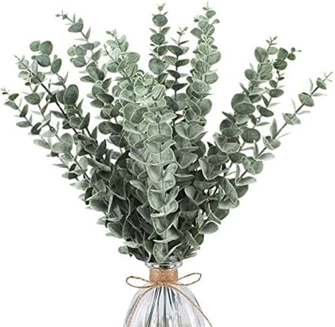 30Pcs Branches Et Feuilles D Eucalyptus Artificielles Branches Faux