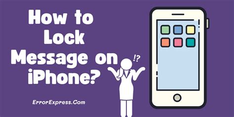 How To Lock Messages On Iphone Easy Guide Error Express