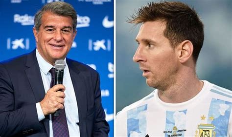 Barcelona news: Joan Laporta sends two-word Lionel Messi message as ...