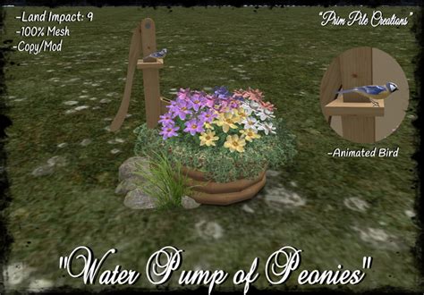 Second Life Marketplace Ppc Water Pump Of Peonies