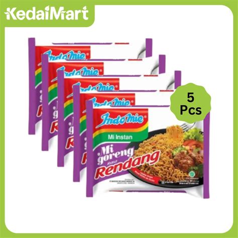 Jual Paket Bundling Indomie Mie Instan Goreng Rasa Rendang Isi 5 Pcs