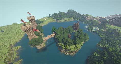 Mitelalter Haus Hafen Festung Kran Minecraft Map