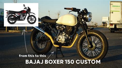 Bajaj Boxer Custom Cafe Racer Scrambler