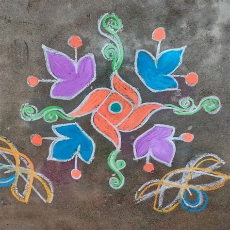 25 Easy Flower Rangoli Kolam Patterns for All Levels - Flowerrangoli.com