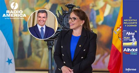 Presidenta hondureña felicita a Sánchez por reelección como presidente