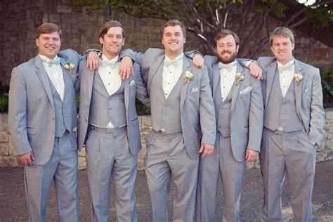 Trajes De Novio Gris Claro Hermoso Dos Botones Trajes De Hombre Con