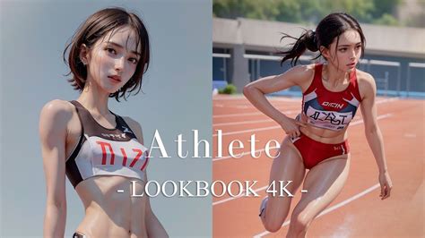 4k【athletetrack And Field：3】lookbook Beautiful Portrait Ai Art Youtube