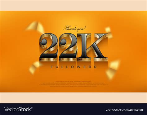 Celebration Of Achieving 22k Followers Posters Vector Image