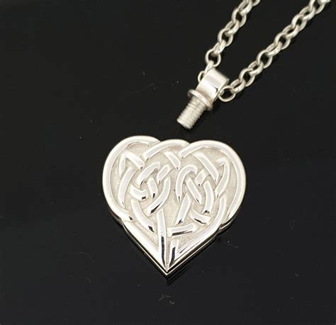 Celtic Knot Cremation Jewelry Sterling Silver Cremation Etsy