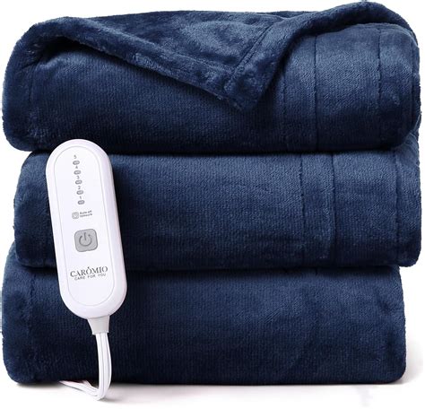 Amazon Caromio Heated Blanket Electric Throw Twin Size Reversible