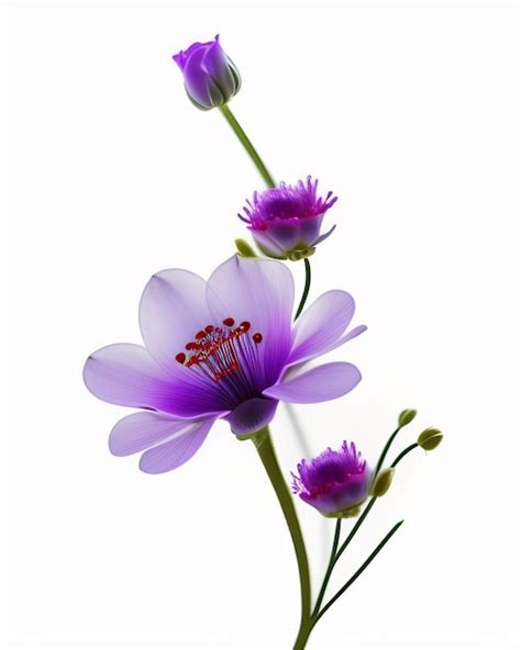 Premium AI Image XRay Transparent Flowers Generative AI