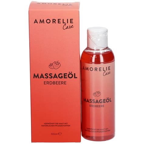 AMORELIE Care Massageöl Erdbeere 100 ml shop apotheke