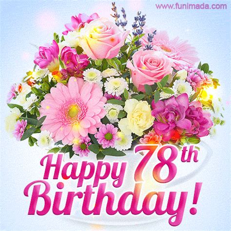 Happy 78th Birthday Animated GIFs | Funimada.com