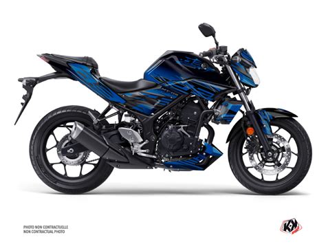 Yamaha Mt Street Bike Mission Graphic Kit Blue Black Kutvek Kit