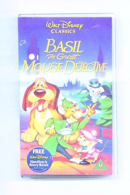 BASIL THE GREAT Mouse Detective Film Disney Vhs Xmas Gift