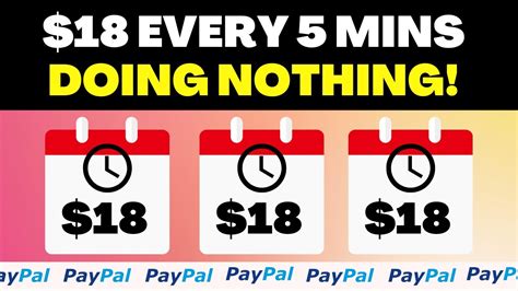 Earn 18 Every 5 Mins Doing Nothing PayPal Payoneer Make PayPal