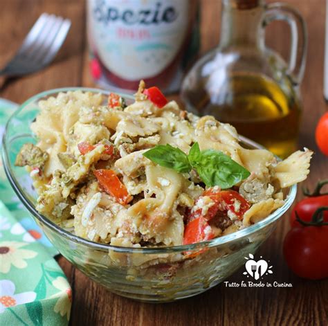 Pasta Fredda Al Pesto Con Olive E Pomodorini Tutto Fa Brodo In Cucina