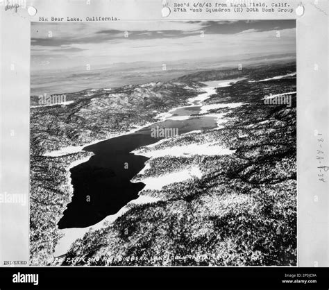 California Beverly Hills Through Big Bear Lake Aerial Photograph