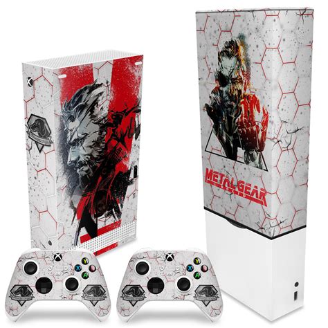 Kit Xbox Series S Capa Anti Poeira E Skin Metal Gear Solid Pop Arte