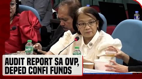 Coa Reports Sa Ovp At Deped Confidential Funds Pinasusumite Ng House