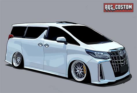 Pin On Vektor Toyota Alphard🔥 Toyota Alphard Car Art Cartoon