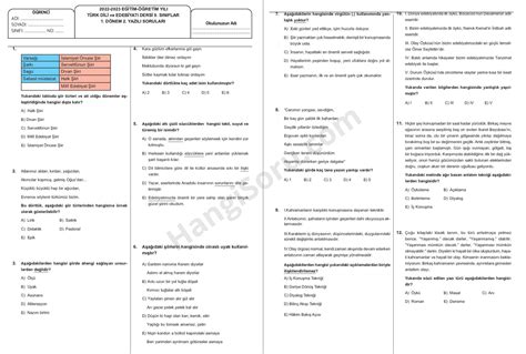 9 Sınıf Edebiyat 1 Dönem 2 Yazılı Soruları ve Cevapları 2022 2023