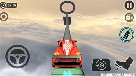 Impossible Stunt Car Tracks D Red Car Driving Stunts Levels