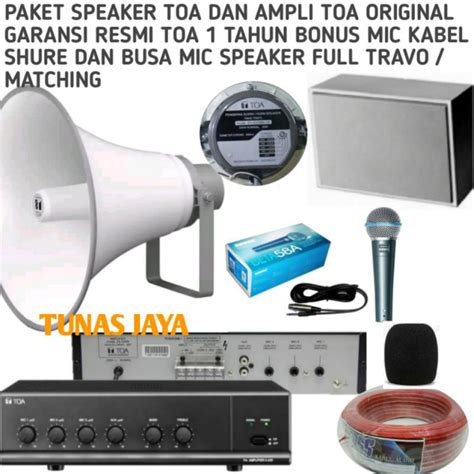 Jual Paket Toa Sound System Masjid Atau Mushola Speaker Full Matching