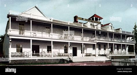 John Jacob Astor House Mackinac Island Ca 1901 Stock Photo Alamy