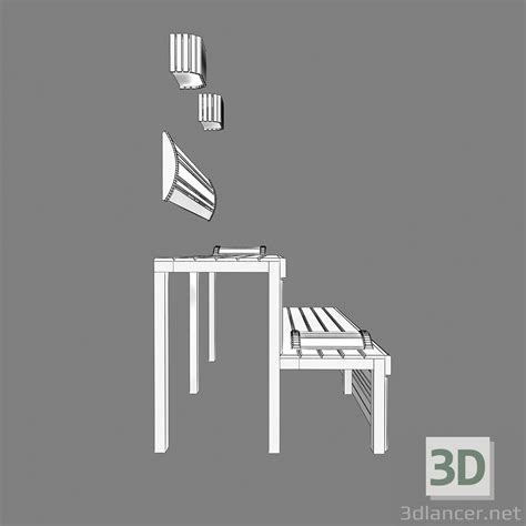 3d Model Sauna Bench 01 67479