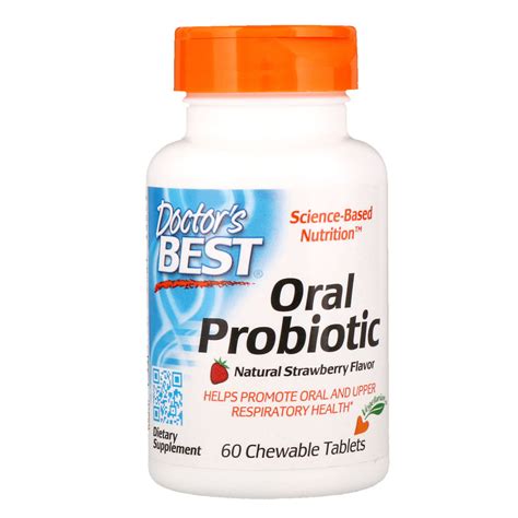 Doctor S Best Oral Probiotic Natural Strawberry Flavor Chewable