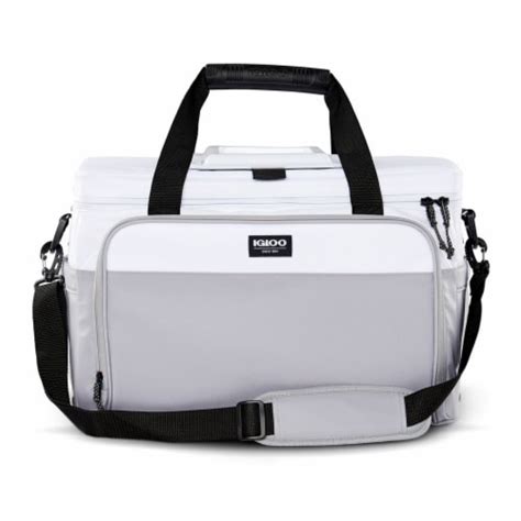 Igloo Coast Durable Compact Insulated 36 Can Cooler Duffel Bag White