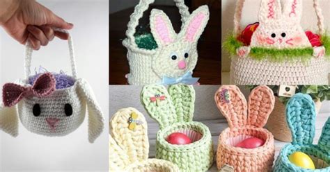 Crochet Easter Bunny Basket Tutorial