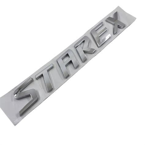 1 X Abs Chrome Starex Logo Car Auto Rear Trunk Emblem Sticker Badge