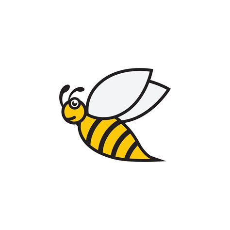 Bee Logo Template Vector Icon 19784693 Vector Art At Vecteezy