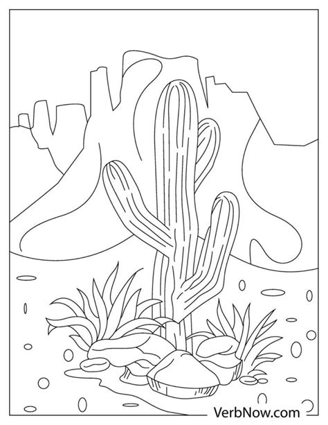 Free Desert Landscape Coloring Pages For Download Printable Pdf