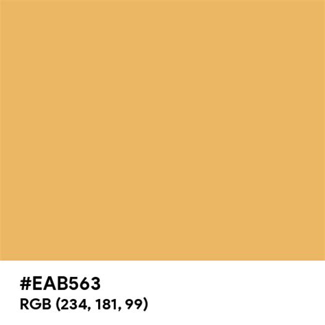 Rich Caramel color hex code is #EAB563