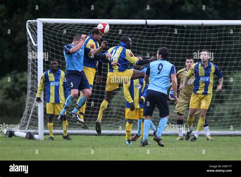 Barkingside Vs Romford Friendly Football Match At Ford Sports Ground