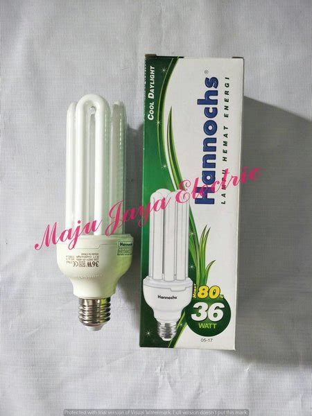 Jual Bohlam Lampu Hannochs PLC 36 W Watt 3U Cool Daylight Putih 36w