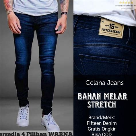 Jual Murah Celana Jeans Pria Bahan Bagus Melar Slimfit Streach Panjang